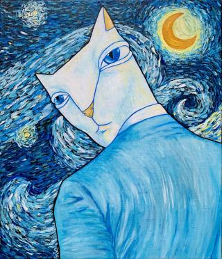 단상 고양이: The Starry Night