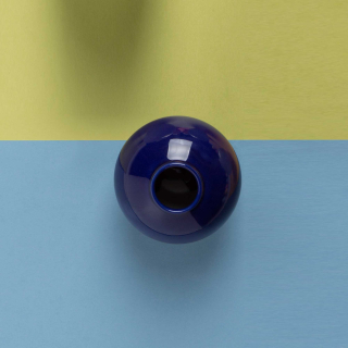 미니어쳐 컬러 달항아리 소_코발트