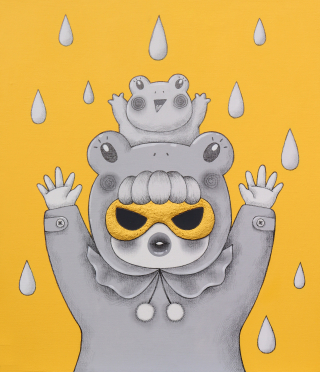 Raincoat Girl - yellow