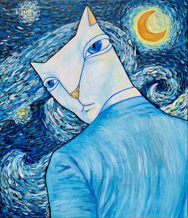 단상 고양이: The Starry Night