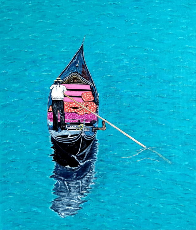 Boatman.sky blue