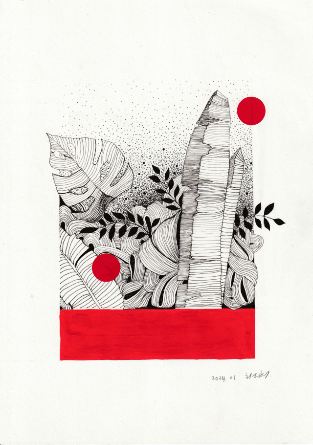Red territory Drawing4