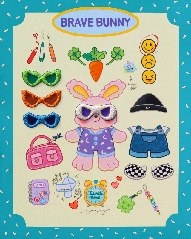 Paper doll-Brave bunny