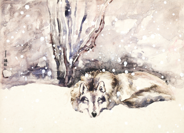 눈 오는 날(a snowy day)